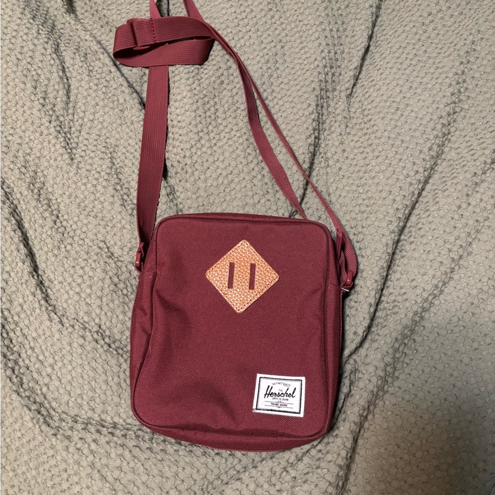Herschel Supply Company Burgundy Messenger Bag